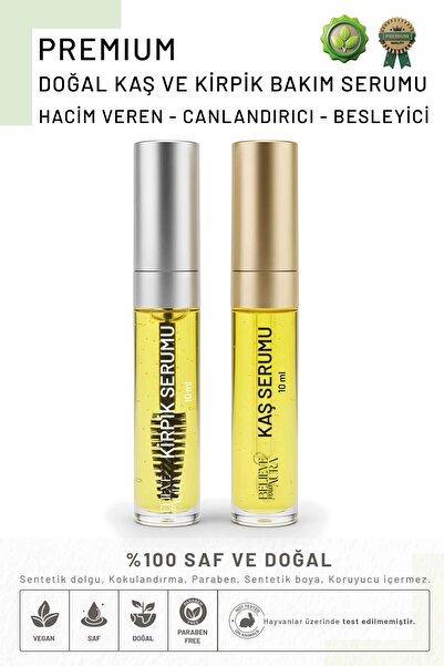 Believe Your Aura Kaş ve Kirpik Serumu - Argan ve Biberiye Yağlı E Vitaminli ...