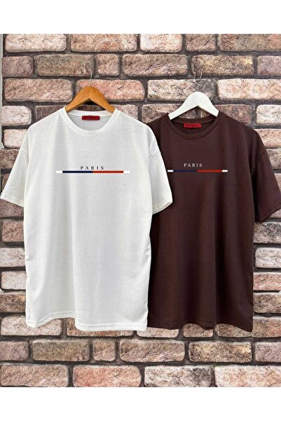 ALİ.COM Combed Cotton Unisex Printed Oversize T-Shirt