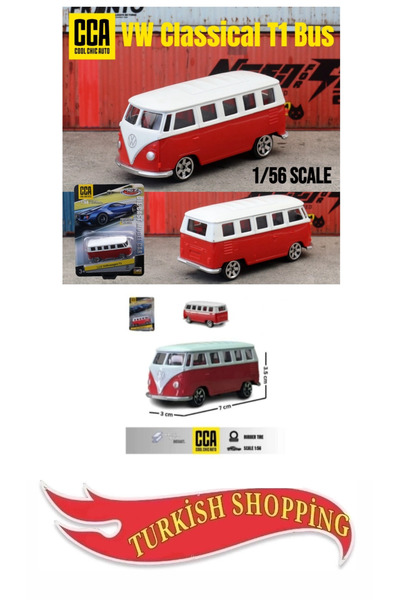 CCA 1:56 Ölçek Metal Süspansiyonlu Volkswagen T1
