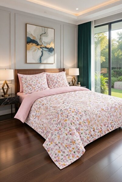 VENTİ VENTİSCA Set de husă de pilotă dublă din bumbac moale premium, cu model