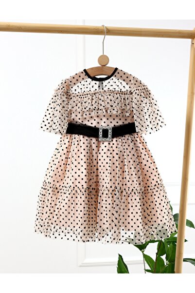 MiniKids Rochita cu tulle si buline Maria model corai 122 (6-7 ani)