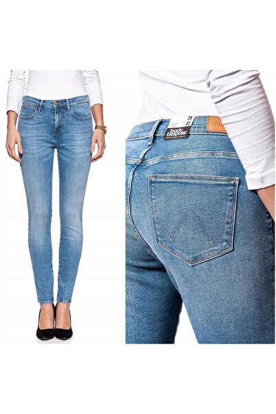 WRANGLER Blugi de damă, Wrangler, Skinny cu talie înaltă, 8553-184, Bumbac, L...