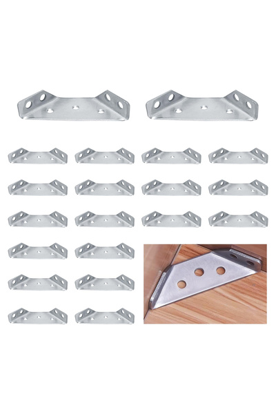 Other Corner Furniture Connector Support - Stainless Steel, Triangular - 6.5x...