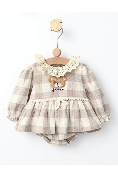 MiniKids Rochita stil Body Ursulet model crem