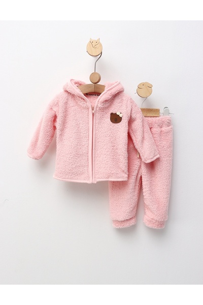 MiniKids Costumas cocolino Fetita Ursulet roz 92(18-24 luni)