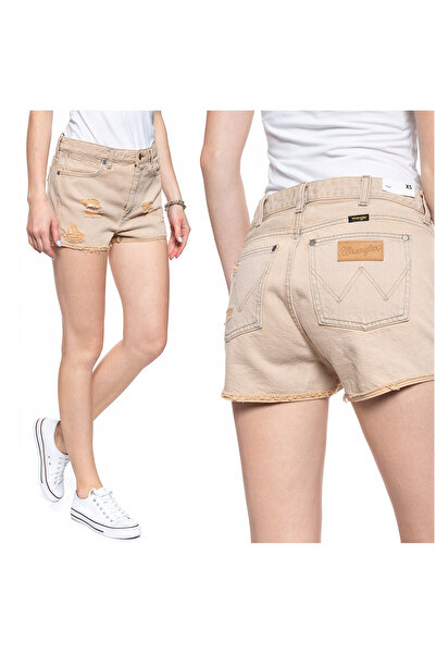 WRANGLER Blugi de damă, Wrangler, bumbac, pantaloni scurți, fermoar, 5 buzuna...