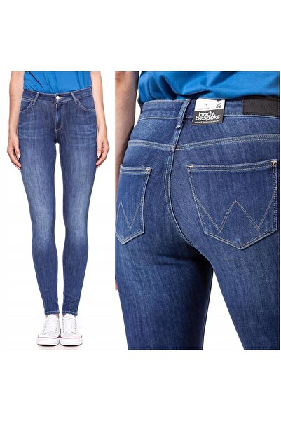 WRANGLER Blugi de damă, Wrangler, bumbac, lungime normală, fermoar, 5 buzunar...