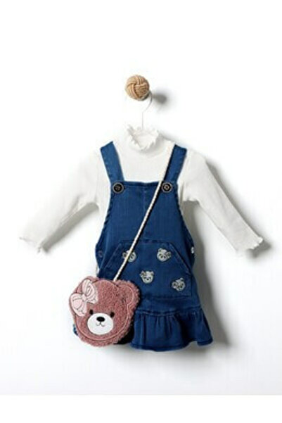 MiniKids Sarafan blug TANARUL URSULET alb-albastru 86 (12-18 luni)