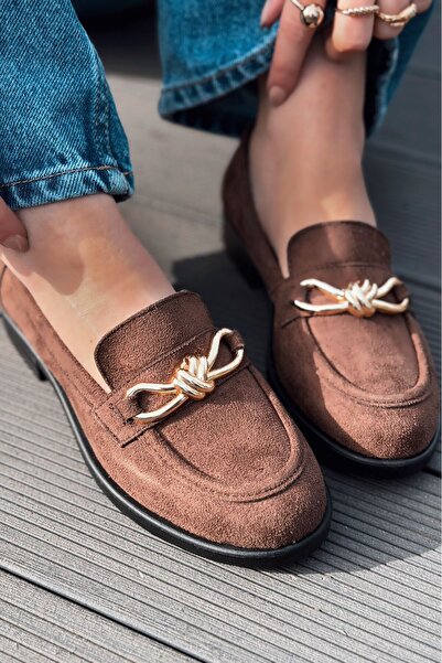 I Love Shoes Norel Γυναικείο Loafer σε ανοιχτό καφέ σουέντ με λεπτομέρεια φιό...