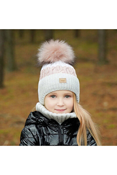 MiniKids Set caciula cu burlan Riviera color 03 52-54