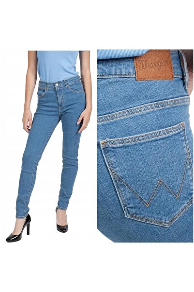 WRANGLER Blugi de damă, Wrangler, bumbac, lungime normală, fermoar, 5 buzunar...