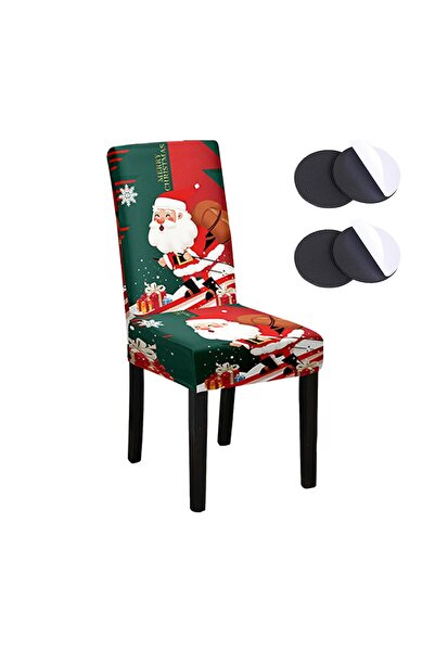 Other Husă Elastică Scaun Crăciun - Poliester și Spandex, Protecție Elegantă,...