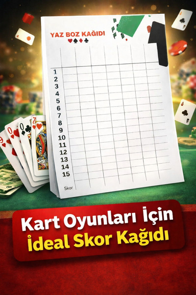 FAKİP Oyun yazboz skor kâğıdı A5 16 sayfa