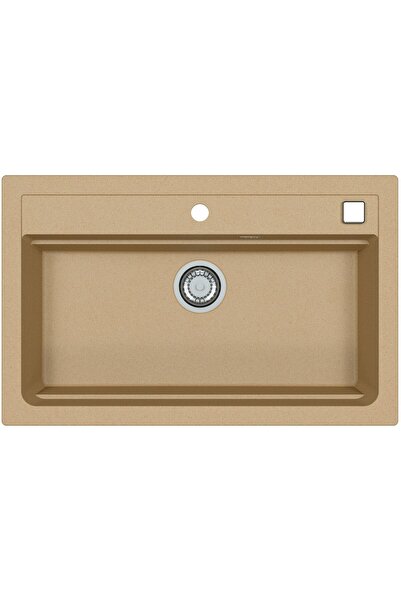 Alveus Atrox 40 kitchen sink, composite material, 790x500x200mm, pop-up sipho...