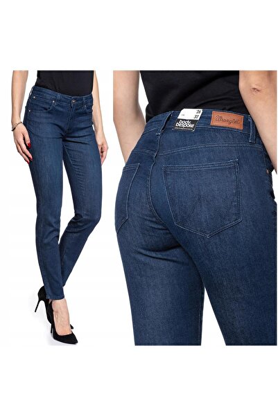 WRANGLER Blugi de damă, Wrangler, bumbac, lungime normală, fermoar, 5 buzunar...