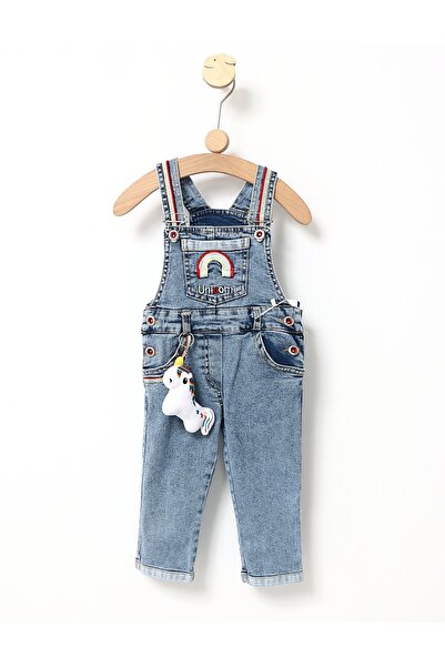 MiniKids Salopeta blug cu jucarie unicorn cu rosu 110 (4-5 ani)