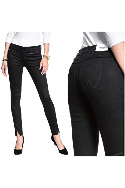 WRANGLER Blugi de damă, Wrangler, bumbac, lungime normală, fermoar, 5 buzunar...