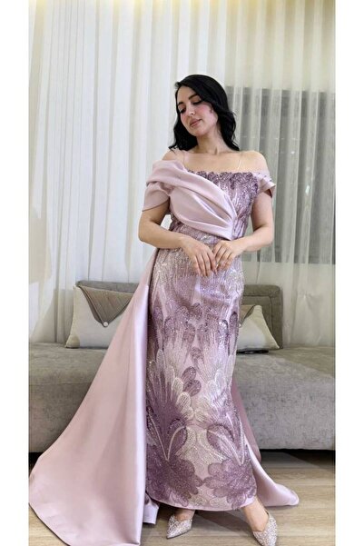 ranin Embroidered evening dress
