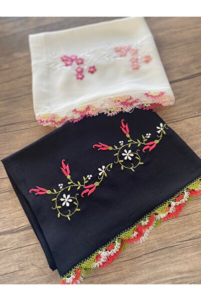 EL YAPIMI Embroidered Prayer Mat with Needlework on Top