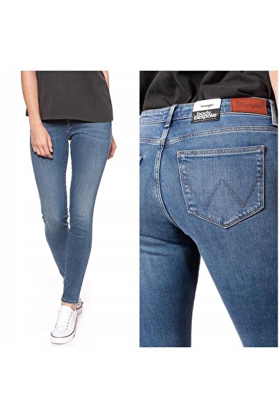 WRANGLER Blugi de damă, Wrangler, bumbac, lungime normală, fermoar, 5 buzunar...