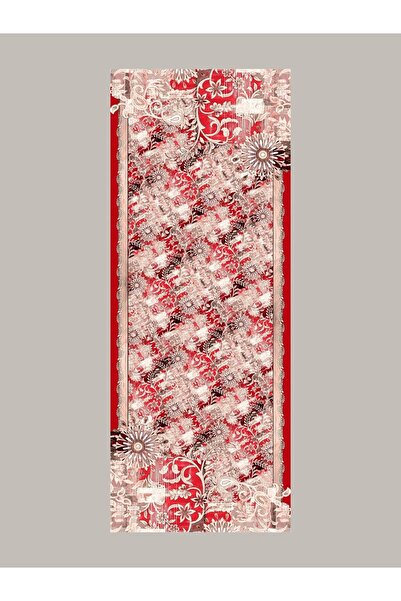 Ayshara شال ناكاشين مزين بنقوش عرقية من جانب واحد - أحمر