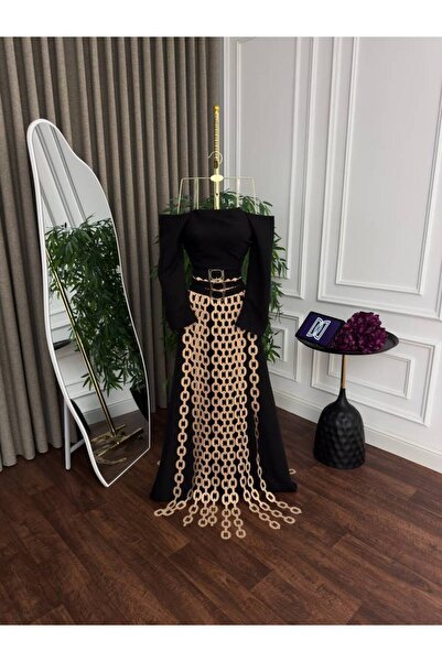 ranin Soft Barbie dress, laser chains, Mikado