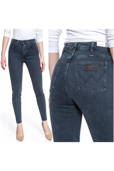 WRANGLER Blugi de damă, Wrangler, bumbac, lungime normală, fermoar, 5 buzunar...