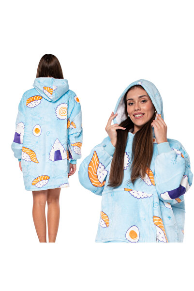 Other Hanorac călduros tip pătură — oversize cu glugă, interior pufos sherpa,...