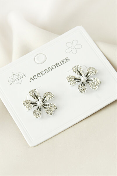 OSENSE Flower Stone Earrings