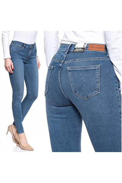 WRANGLER Blugi de damă, Wrangler, bumbac, lungime normală, fermoar, 5 buzunar...