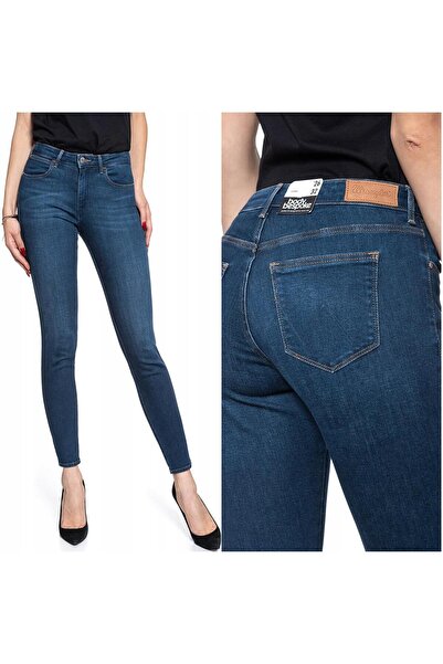 WRANGLER Blugi de damă, Wrangler, bumbac, lungime normală, fermoar, 5 buzunar...