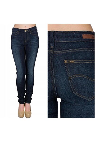 Lee Blugi de damă, Lee, bumbac, lungime normală, fermoar, 5 buzunare, albastr...