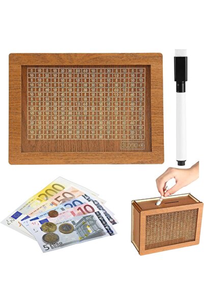 Other Retro Wooden Piggy Bank - Savings Goals, Reusable - , Vintage Style