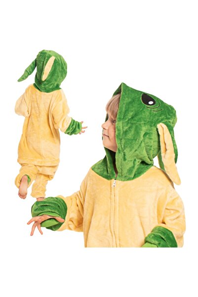 Other Kigurumi Pajamas for Children — Yellow Star Wars Yoda Onesie