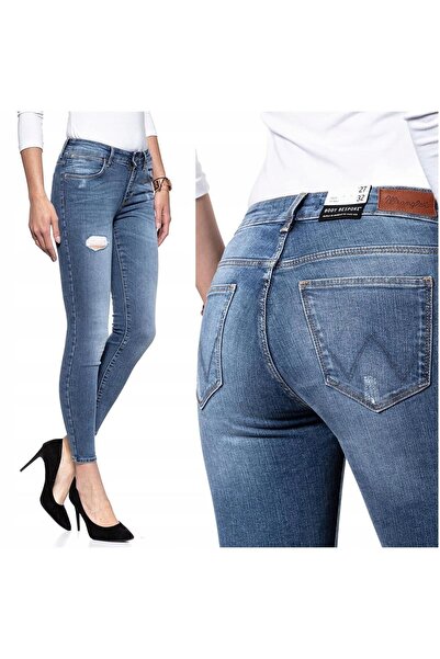 WRANGLER Blugi de damă, Wrangler, bumbac, pantaloni scurți, fermoar, 5 buzuna...