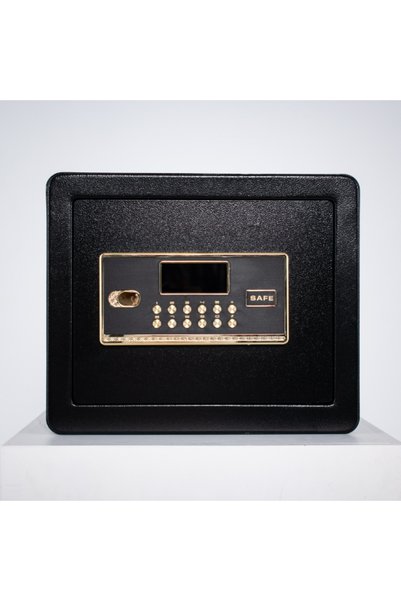 Other Seif Metalic Double Lock, Otel Q235, Inchidere Electronica si Cheie, 30x36x30 cm, Negru