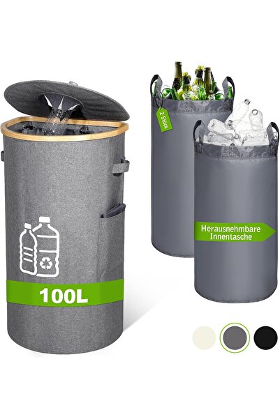 Other Foldable Bottle Container - 600D Oxford Material and Bamboo - 100L, 2 R...