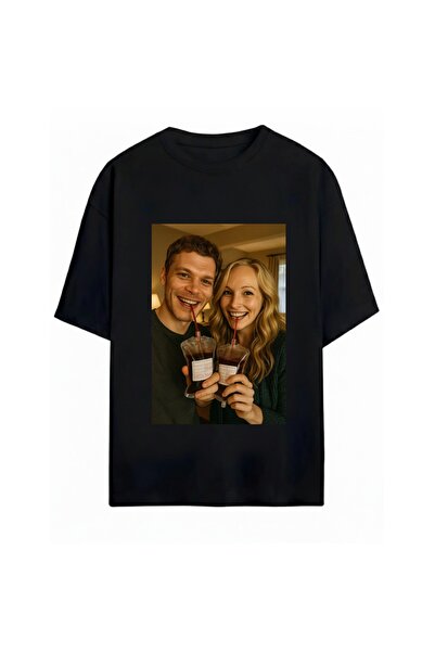 SVART WEAR تي شيرت مطبوع للجنسين من The Originals مقاس كبير