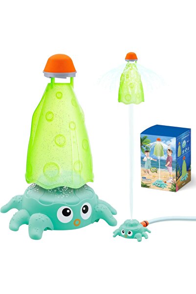 Other Garden Sprinkler Water Rocket - Octopus, Durable Plastic, Green, 27x16 cm