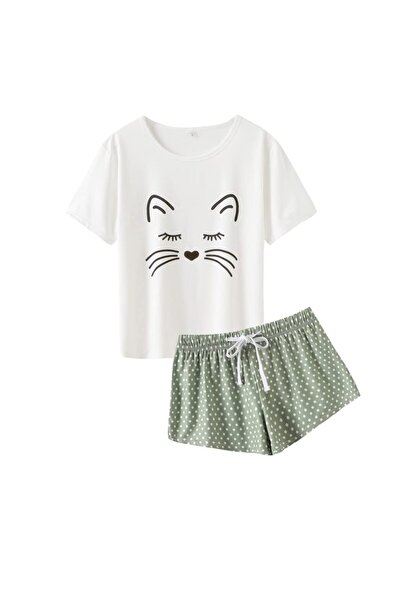 Other MyFav Women's Pajamas - 2-Piece Set T-Shirt and Shorts, Panda Print, Gr...