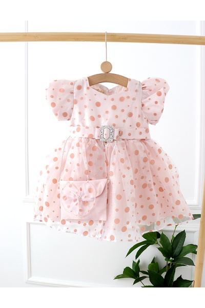 MiniKids Rochita cu gentuta Izabella model roz 116 (5-6 ani)