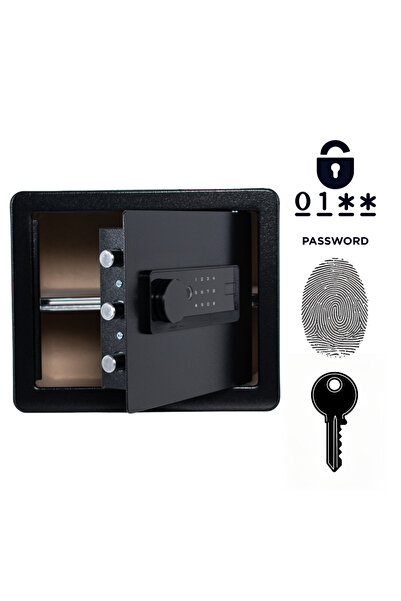 Other Seif Casnic Blindat, Biometric cu , Cod si Chei, Otel Q235, 30x35x30 cm...