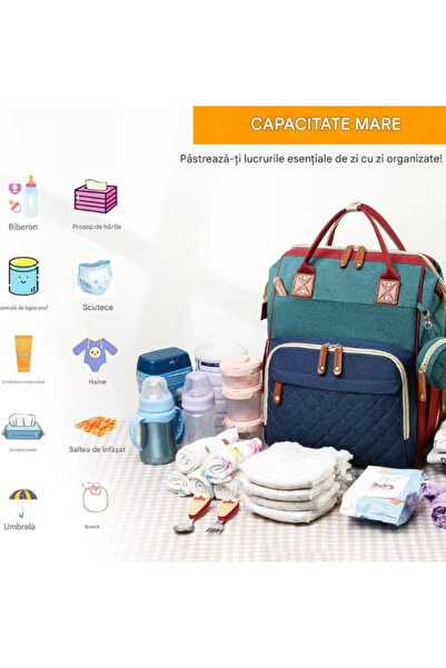 OEM 3 in 1 Multifunctional Oxford Canvas Maternity Backpack – Large Capacity