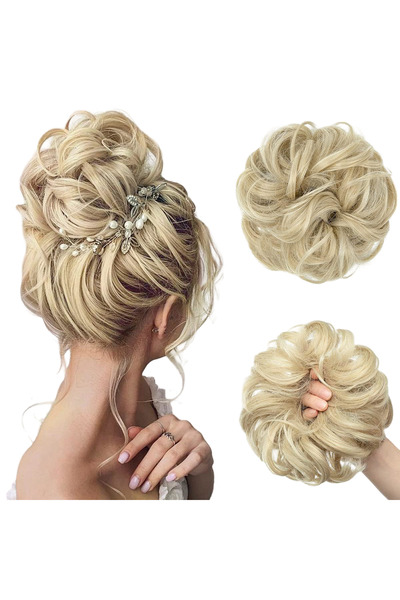 Other Synthetic Hair Attachable Bun - Ponytail, Look, Wavy, 55g, Light Blonde
