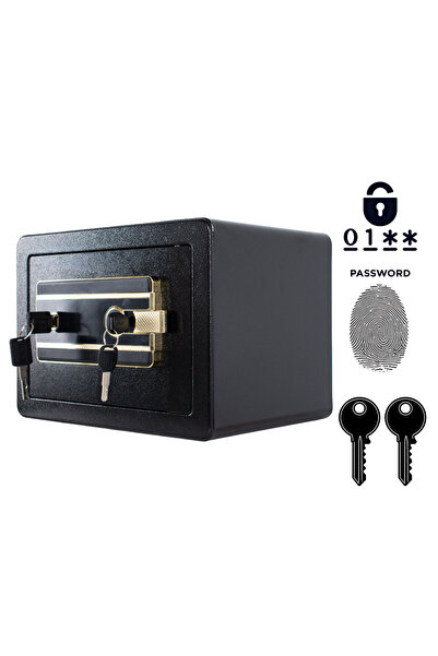 Other Seif Biometric Blindat - Otel Q235, si Cod - 25x35x25 cm, Negru