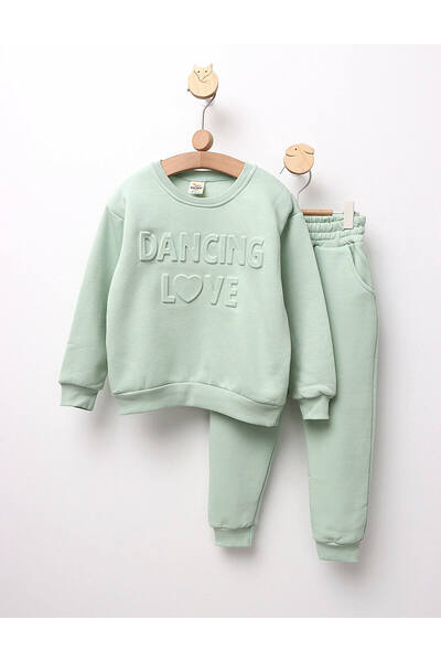 MiniKids Compleu vatuit Dancing Love verde 128 (7-8 ani)