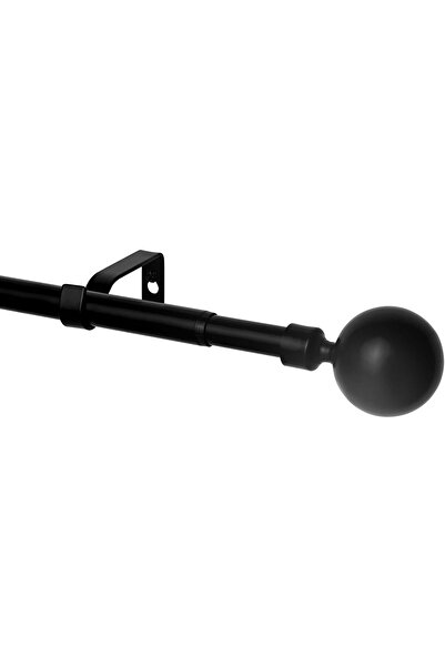 Brak producenta Adjustable Curtain Rod - Metallic, Ball End, Durable - 76-200...