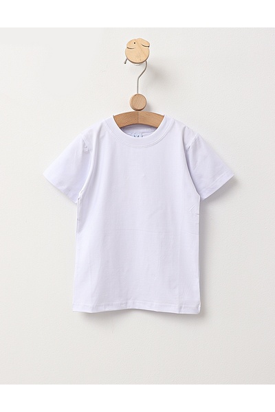 MiniKids Premium white T-shirt, Super Kids, white 122 (6-7 years)