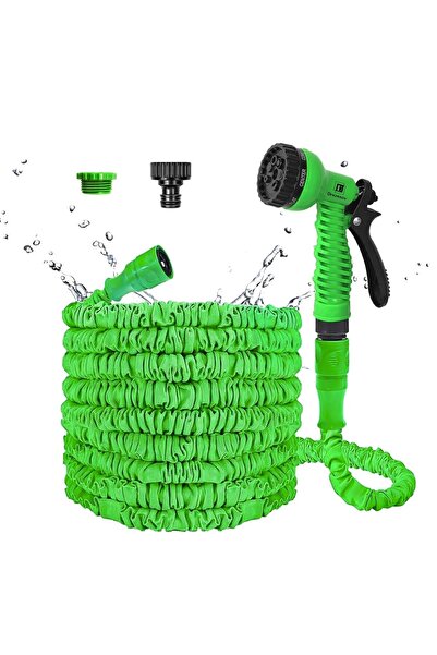 Other Flexible Expandable Garden Hose - 7 in 1 Gun, Anti-twist - 5m-15m, Green