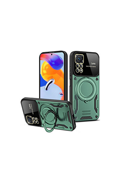 cepmoda غطاء REDMİ "NOTE 12 PRO (4G)" 360 مع حامل وحلقة حماية للكاميرا D ماصّ...